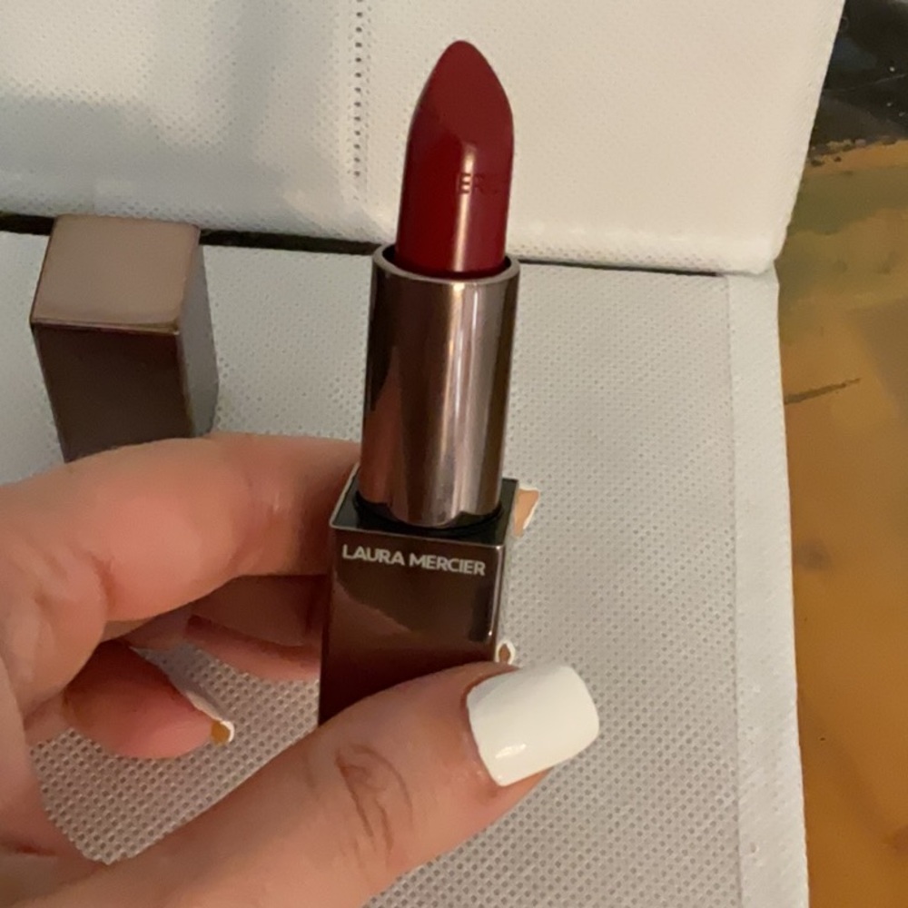 Laura Mercier Rouge Essentiel Silky Crème Lipstick, Rose Rouge, NWOB